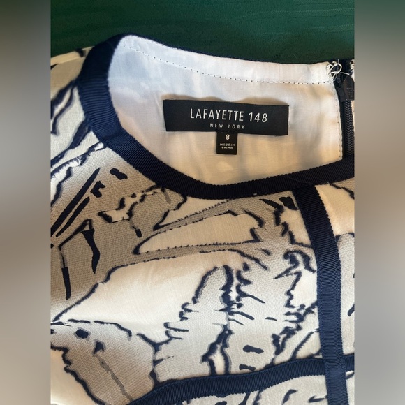 Lafayette 148 New York Damaris Tropical Print Fil Coupe Damaris Size 8 Women's - Picture 6 of 12